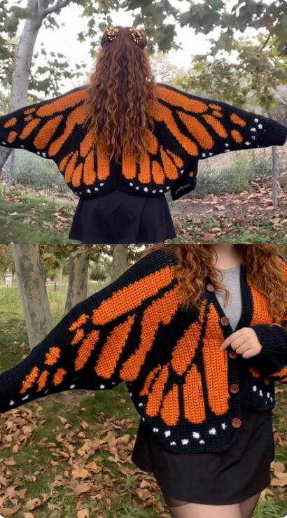 Monarch Butterfly Cardigan