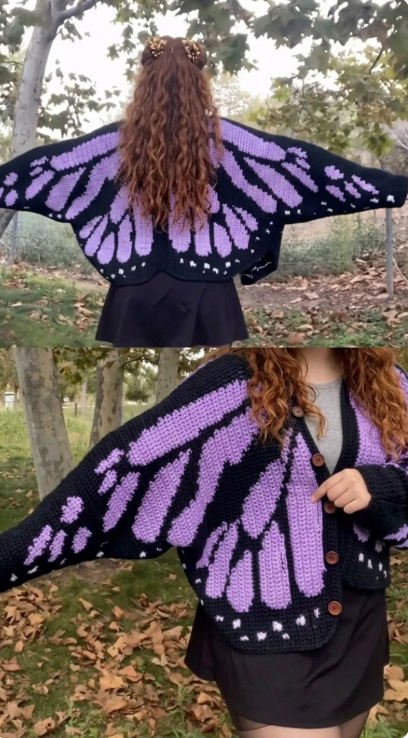 Monarch Butterfly Cardigan
