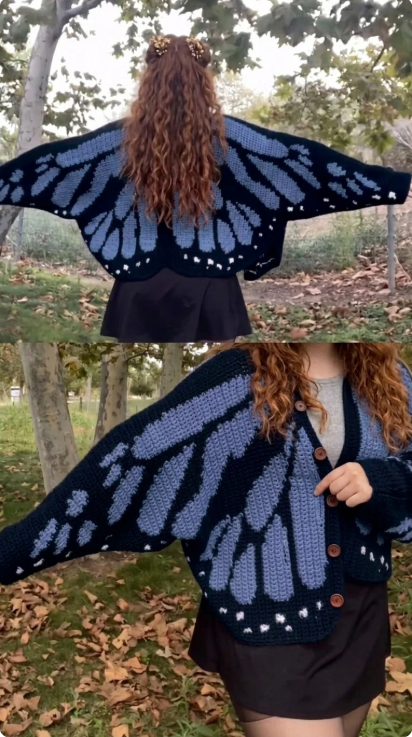 Monarch Butterfly Cardigan