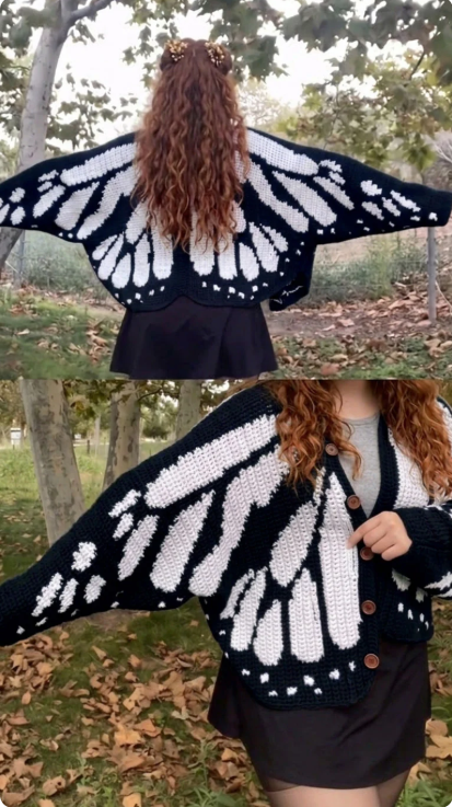 Monarch Butterfly Cardigan